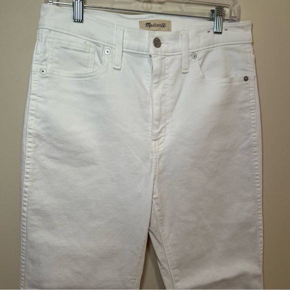 Women's White Madewell Stovepipe Straight Leg Jeans | size 29 - Picture 2 of 9